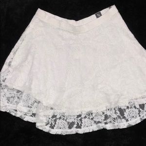 Abercrombie white lace skirt